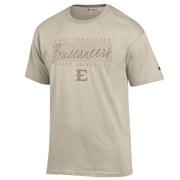  Etsu Champion Women's Tonal Straight Stack Over Logo Tee