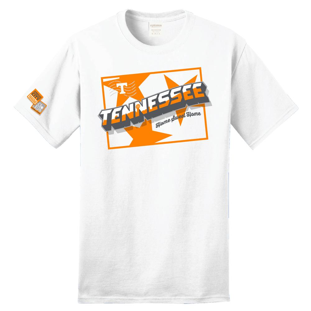 Columbia Men's Collegiate Tamiami Short Sleeve Shirt - Tennessee - M - White