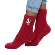  Indiana Fuzzy Crew Slipper Socks