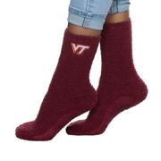  Virginia Tech Fuzzy Crew Slipper Socks