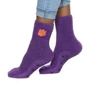  Clemson Fuzzy Crew Slipper Socks