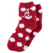  Alabama Youth Polka Dot Fuzzy Socks