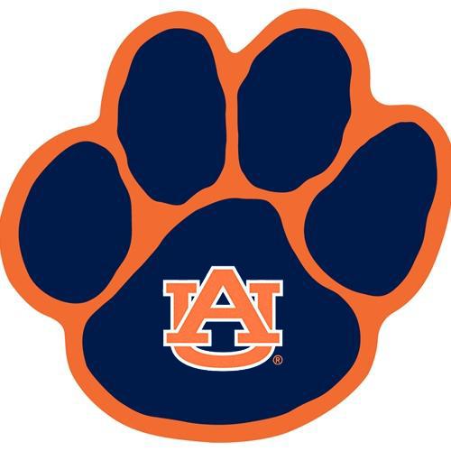 Auburn Decal Paw Print (12