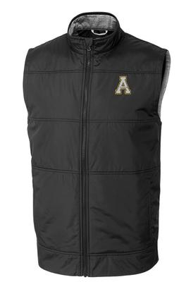 App State Cutter & Buck Men's Stealth Quilted Vest