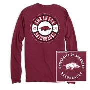  Arkansas Southern Tide Ring Badge Long Sleeve Tee