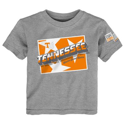 Vols Baseball Cartoon Short-Sleeve T-Shirt - Grey