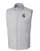  Michigan State Cutter & Buck Men's Stealth Quilted Vest