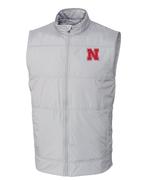  Nebraska Cutter & Buck Men's Stealth Quilted Vest