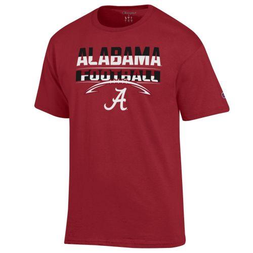 Bama | Alabama Champion Split Color Over Football Tee | Alumni Hall