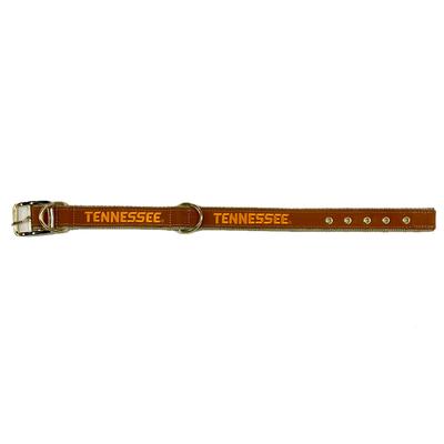 Tennessee Zep-Pro Leather Embroidered Dog Collar