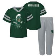  Michigan State Toddler Red Zone Jersey Pant Set