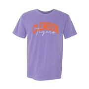  Clemson Classic Arch Over Script Comfort Colors Tee