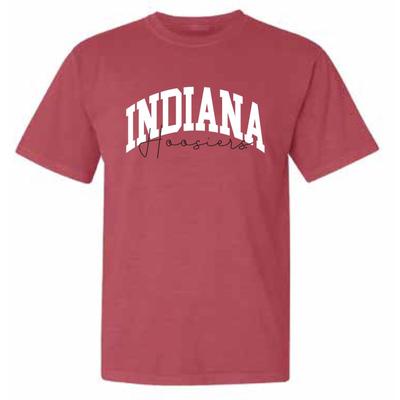 Indiana Classic Arch Over Script Comfort Colors Tee