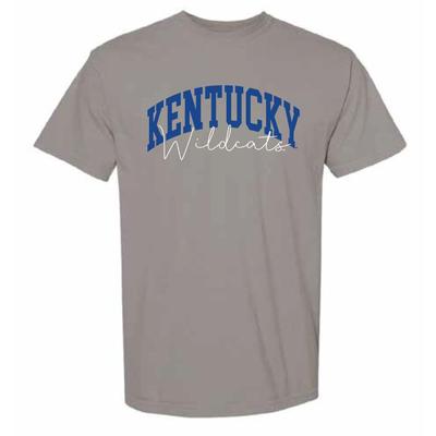 Kentucky Classic Arch Over Script Comfort Colors Tee GREY