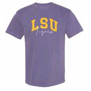  Lsu Classic Arch Over Script Comfort Colors Tee