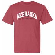  Nebraska Classic Arch Over Script Comfort Colors Tee