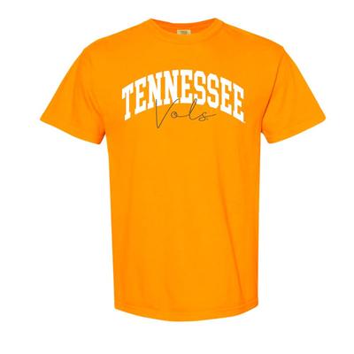 Tennessee Classic Arch Over Script Comfort Colors Tee BRIGHT_ORANGE