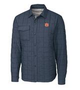  Auburn Cutter & Buck Men's Rainier Quilted Shirt Jacket