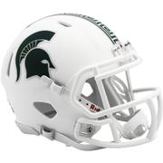  Michigan State Ridell White Mini Replica Helmet