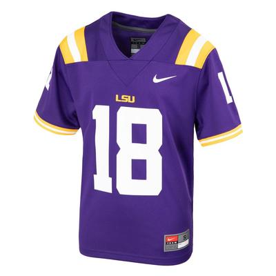 Nike / Men's LSU Tigers Joe Burrow #9 Purple Football Jersey T-Shirt