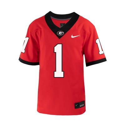 Nike Youth Georgia Bulldogs Todd Gurley II #3 Untouchable Game Football Jersey - Red - L Each