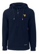  West Virginia Cutter & Buck Men's Roam Eco Half Zip Pullover Hoodie