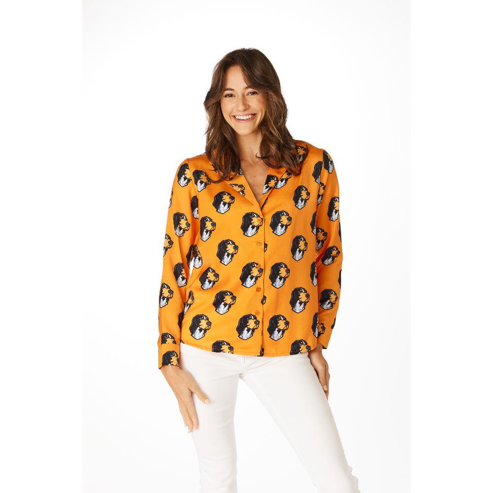 Vols | Tennessee Stewart Simmons Button Up Long Sleeve Blouse ...