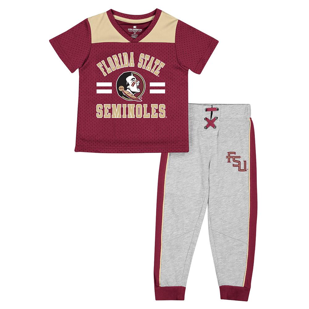 Toddler Colosseum Black Florida State Seminoles Creative Control Raglan Quarter-Zip Hoodie