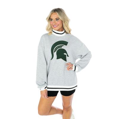 Michigan State Gameday Couture Vintage Turtleneck Fleece Pullover