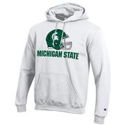  Michigan State Champion Helmet Over Wordmark Hoodie