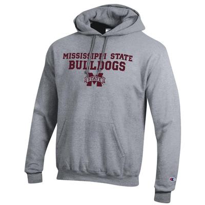 Mississippi State Champion Straight Stack Hoodie HTHR_GREY