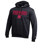  Nebraska Champion Straight Stack Hoodie