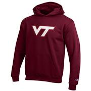  Virginia Tech Champion Youth Giant Logo Hoodie