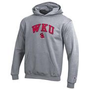  Western Kentucky Champion Youth Wordmark Over Logo Hoodie