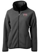  Mississippi State Cutter & Buck Women's Cascade Sherpa Fleece Jacket