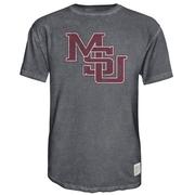  Mississippi State Vault Interlock Msu Oil Wash Tee