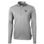  Mississippi State Cutter & Buck Vault Interlock Msu Ecopique Virtue 1/4 Zip Pullover