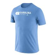  Carolina Jordan Brand Dri- Fit Legend Logo Wordmark Football Tee