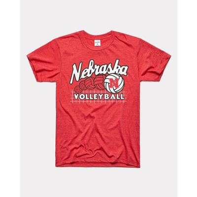 Nebraska Charlie Hustle Volleyball Tee