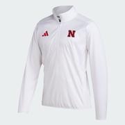  Nebraska Adidas Sideline Woven 1/4 Zip Pullover