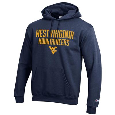 West Virginia Champion Straight Stack Hoody