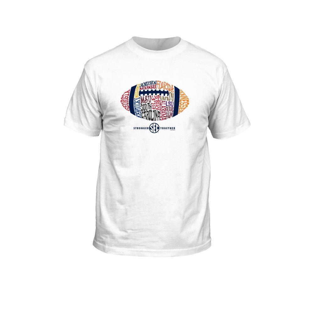 New World Graphics SEC Names in Football Comfort Colors Tee - White