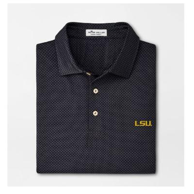 LSU Peter Millar Dolly Printed Performance Polo