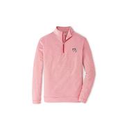  Georgia Peter Millar Vintage Perth Mini Stripe 1/4 Zip Pullover