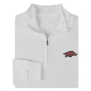  Arkansas Turtleson Carter Stripe Quarter- Zip Pullover