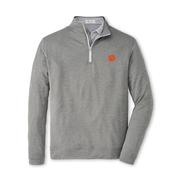  Clemson Peter Millar Perth Melange Quarter- Zip Pullover