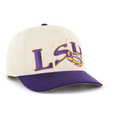 LSU Tigers The Game Retro Bar High Profile Snapback Hat - White