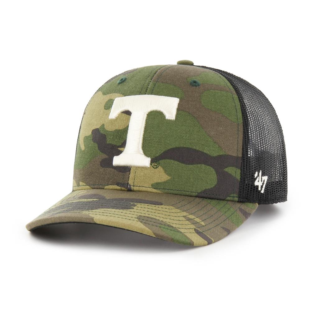 Texas Rangers '47 Trucker Snapback Hat - Camo