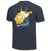  West Virginia Two Tone Mascot State Comfort Colors Tee