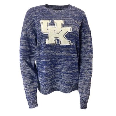 Kentucky Darby 2 Heather Chenille Applique Sweater